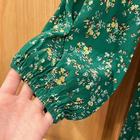 Faithfull The Brand Margot Green Floral Dress - Picture 9 of 14